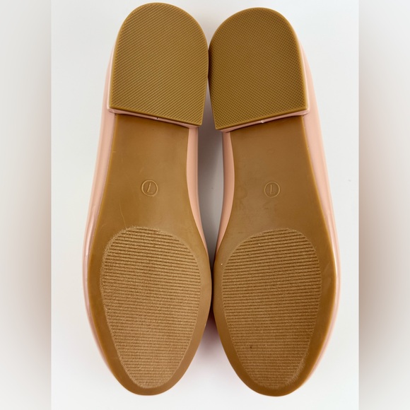 Madden Girl Beige Ballet Patent Leather Slip-On Flats, Women's size 7M, Bow Tie - Picture 8 of 9